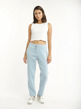 картинка Брюки трикотажные утепленные спортивные A PASSION PLAY, голубые  SQ75594 в мультибрендовом интернет-магазине 5КармаNов