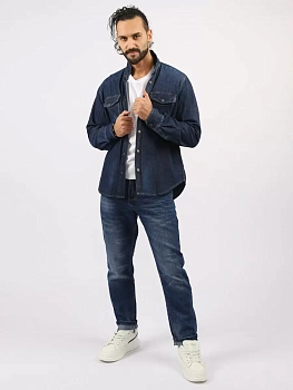 картинка A PASSION PLAY Рубашка джинсовая с длинным рукавом  SQ71755 в мультибрендовом интернет-магазине 5КармаNов