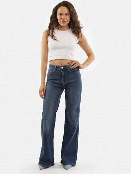 картинка Женские джинсы расклешенные  A PASSION PLAY Slim Fit, темно-синие  RT000001302 в мультибрендовом интернет-магазине 5КармаNов